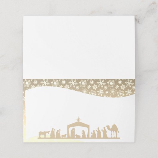 Nativiteit kerstmis (Buitenkant ongevouwen)
