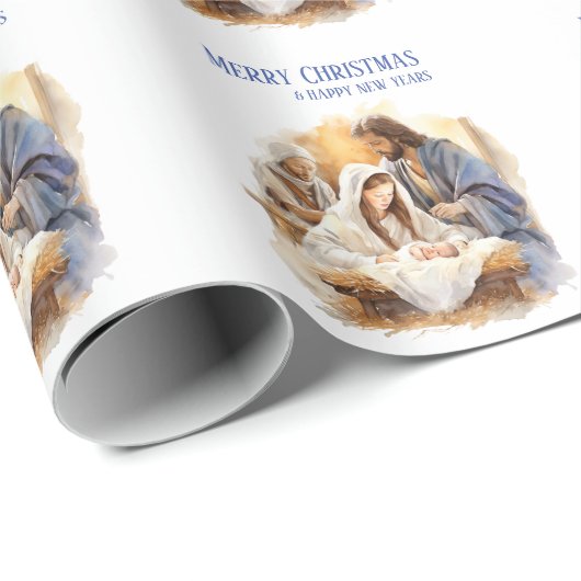Nativiteit kerstmis cadeaupapier (Rol Hoek)