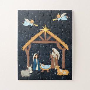 Nativiteit kerstmis legpuzzel