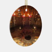 Nativiteit kerstversiering keramisch ornament (Rechts)