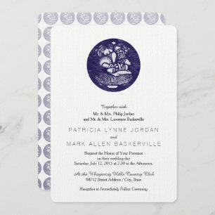 Nativiteit Letterpress Medallion Kaart