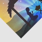 Nativiteit Manger-kerstgrafisch Tissuepapier (Detail)