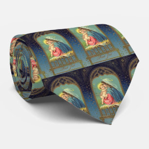 Nativiteit Mary die de Baby Jezus vasthoudt Stropdas