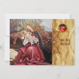 NATIVITEIT MET ANGELS - MAGISCH VAN CHRISTMAS MONO KAART