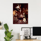 Nativiteit met St. Francis en St. Lawrence Poster (Thuiskantoor)
