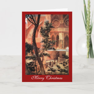 NATIVITEIT MET WITTE LEVENS - MAGISCH VAN CHRISTMA FEESTDAGEN KAART