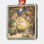 Nativiteit Metalen Ornament (Links)