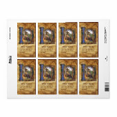 NATIVITEIT MONOGRAM CHRISTMAS PARCHCHCHMENT ETIKET (Full Sheet)