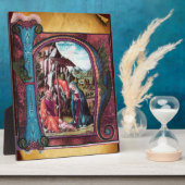 NATIVITEIT MONOGRAM CHRISTMAS PARCHCHCHMENT FOTOPLAAT (Zijkant)