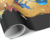 NATIVITEIT MONOGRAM FLORAAL CHRISTMAS PARCHCHMENT CADEAUPAPIER (Rol Hoek)