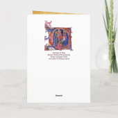 NATIVITEIT Old Irish Kerstbesnijdenis Parchment Feestdagen Kaart (Achterkant)