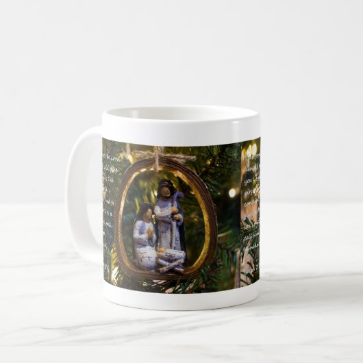 Nativiteit Ornament Isiah Seven Veertien koffie Mo Koffiemok (Voorkant links)