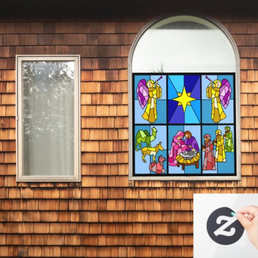 Nativiteit Raamsticker (Huis Raam)