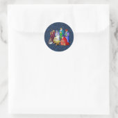 nativiteit ronde sticker (Tas)