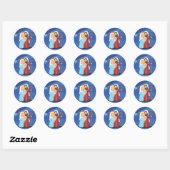 Nativiteit Ronde Sticker (Vel)