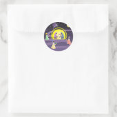 Nativiteit Ronde Sticker (Tas)