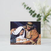 Nativiteit-scènecadeautjes voor kerstmis feestdagenkaart (Staand voorkant)