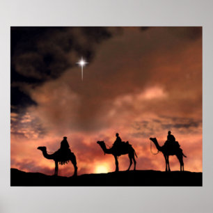 Nativiteit-scènecadeautjes voor kerstmis poster
