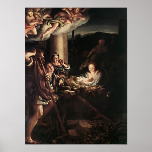 Nativiteit-scènecadeautjes voor kerstmis poster (Voorkant)