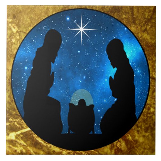 Nativiteit Tegeltje (Voorkant)