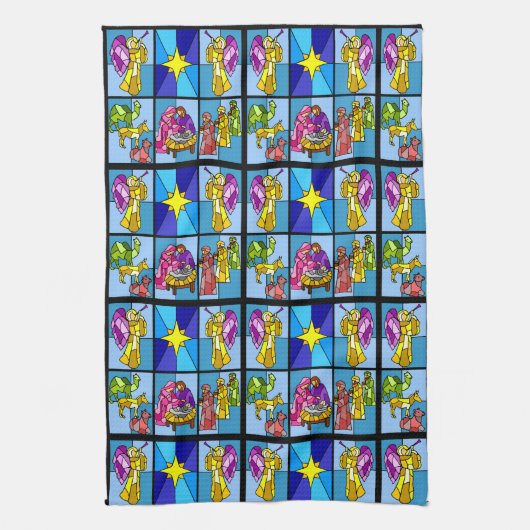 Nativiteit Theedoek (Verticaal)