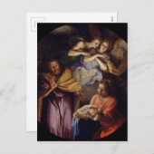 Nativiteit van Noel Coypel Feestdagenkaart (Voorkant / Achterkant)