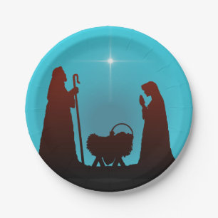 NATIVITEIT VAN SHARON SHARPE PAPIEREN BORDJE