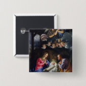 Nativiteit Vierkante Button 5,1 Cm (Voorkant /achterkant)