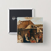 Nativiteit Vierkante Button 5,1 Cm (Voorkant /achterkant)