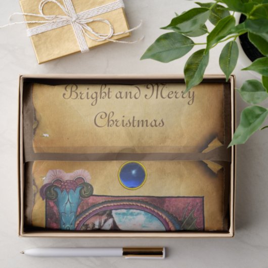 NATIVITEITSCHRISTMAS PARCHMENT MONOGRAM TISSUEPAPIER (Geschenk)