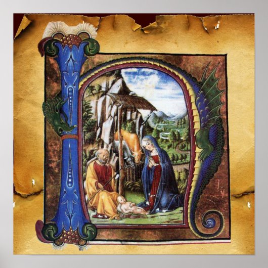 NATIVITEITSPARCHTIEMONOGRAM POSTER (Voorkant)