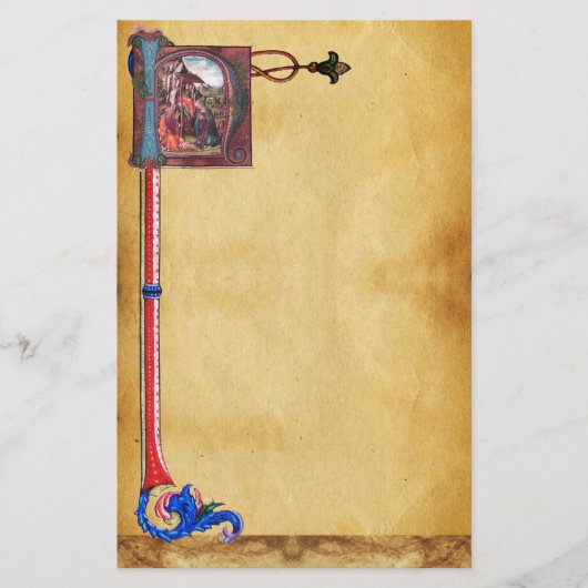 NATIVITEITSPARCHTIESMonogram Briefpapier (Voorkant)