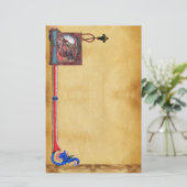 NATIVITEITSPARCHTIESMonogram Briefpapier (Staand voorkant)