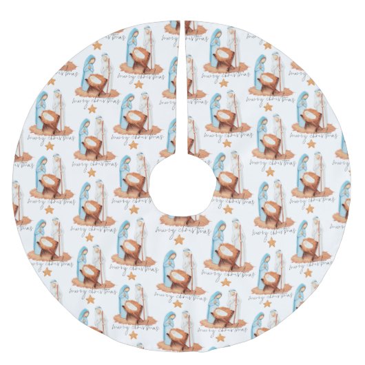 Nativiteitspatroon Snel kerstfeest Kerstboom Rok (Voorkant)