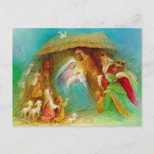 nativiteitsscène briefkaart