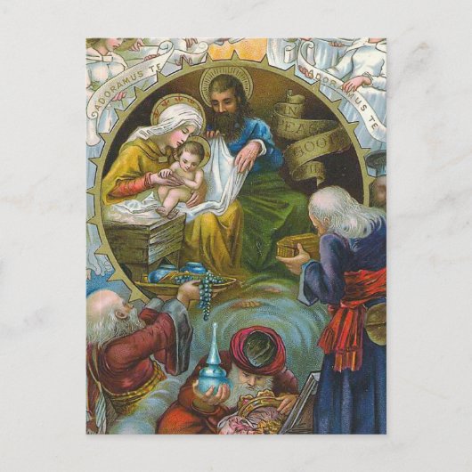 "Nativiteitsscène" Briefkaart (Voorkant)