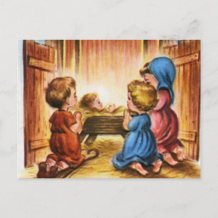 nativiteitsscène briefkaart