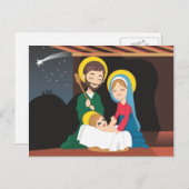 Nativiteitsscène Briefkaart (Voorkant / Achterkant)