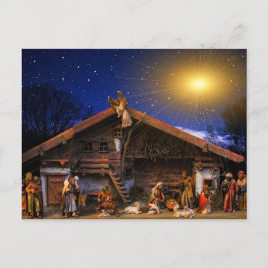 Nativiteitsscène Briefkaart (Voorkant)