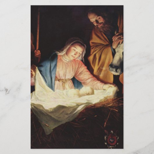 Nativiteitsscène Briefpapier (Voorkant)
