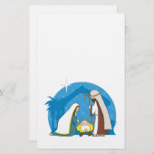 Nativiteitsscène Briefpapier (Voorkant / Achterkant)