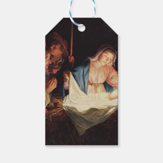 Nativiteitsscène Cadeaulabel (Voorkant)