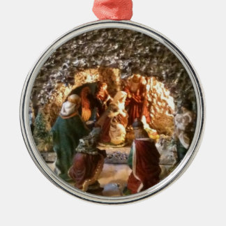 Nativiteitsscène kerstboomversiering metalen ornament