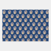 Nativiteitsscène Mary Joseph Jesus Pattern Kerstmi Inpakpapier Vel (Voorkant 2)