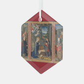 Nativiteitsscène Mooie kerst van Jezus Glas Ornament (Voorkant links)