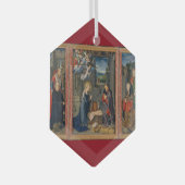 Nativiteitsscène Mooie kerst van Jezus Glas Ornament (Voorkant Rechts)