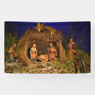 Nativiteitsscène Spandoek