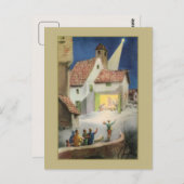  nativiteitsscène, ster van Bethlehem Briefkaart (Voorkant / Achterkant)
