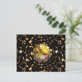 Nativiteitsscène Wieg Maagd Mary Baby Jesus Stars Briefkaart (Staand voorkant)