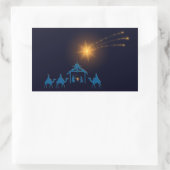Nativiteitsscènestickers Rechthoekige Sticker (Tas)